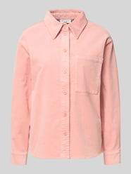 Relaxed fit overhemdblouse van katoenmix van Marc O'Polo Denim Fuchsia - 36