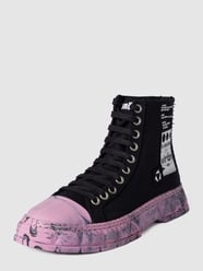 High top sneakers met statementprint van Viron Grijs / zwart - 24