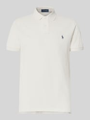 Custom Slim Fit Poloshirt mit Label-Stitching von Polo Ralph Lauren Beige - 25