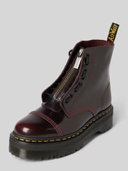 Leren laarsjes met ritssluiting, model 'Sinclair' van Dr. Martens Bordeaux - 16