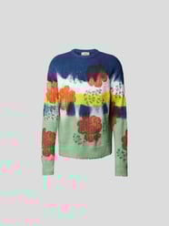 Pullover mit Allover-Muster von Maison Flaneur Gelb - 22