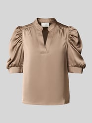 Regular fit blouseshirt met pofmouwen, model 'Roella' van Neo Noir - 2