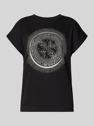 T-Shirt mit Ziersteinbesatz und Rundhalsausschnitt von Guess - 46