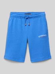 Szorty dresowe o kroju regular fit z mieszanka bawełny od Tommy Hilfiger Teens - 34