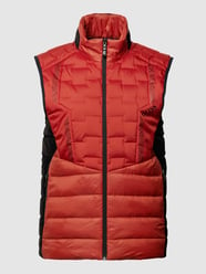 Bodywarmer met contrastgarnering, model 'Marson' van BOSS Green Rood - 3