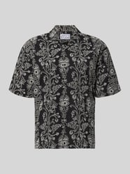 Regular Fit Freizeithemd mit floralem Allover-Stitching von Jake*s Studio Men - 39