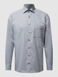Modern fit zakelijk overhemd - strijkvrij van Eterna Grijs / zwart - 45