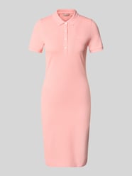 Knielanges Polokleid mit Label-Stitching von GANT Pink - 5