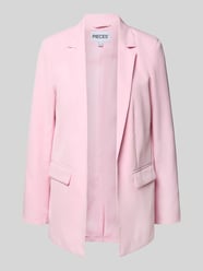 Długi żakiet o kroju loose fit z zaszewkami model „BOZZY” od PIECES Fuksjowy - 9