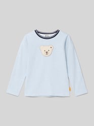 Longsleeve mit Logo-Badge von Steiff Blau - 23