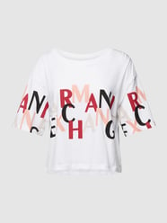 T-Shirt mit U-Boot-Ausschnitt von ARMANI EXCHANGE Weiß - 28