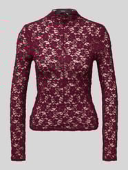 Longsleeve mit Stehkragen Modell 'SELENA' von Mango Bordeaux - 33