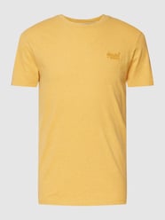 T-shirt z haftem z logo od Superdry Złoty - 32