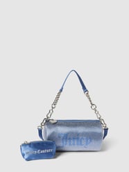 Handtasche mit Allover-Ziersteinbesatz Modell 'HAZEL' von Juicy Couture Blau - 4