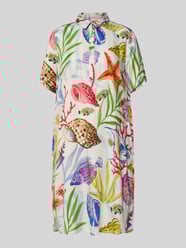 Knielanges Kleid mit Hemdblusenkragen von Milano Italy - 17