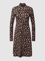 Jurk met all-over motief van Marc Cain Grijs / zwart - 29