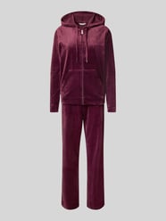 Twinset met kangoeroezak model 'MITZA SET' van b.young Bordeaux - 45