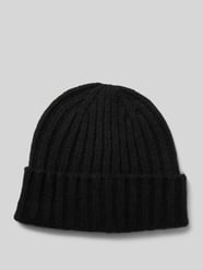 Beanie mit breitem Umschlag von Pieces Schwarz - 45