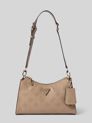 Schoudertas in lederlook model 'Cresidia' van GUESS Beige - 1