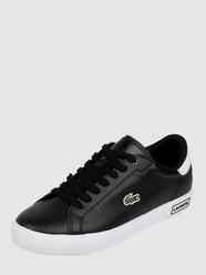 Sneaker met leerlook van Lacoste Grijs / zwart - 17