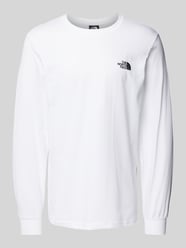 Longsleeve mit Label-Print von The North Face Weiß - 44