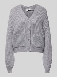 Oversized gebreid jack met knoopsluiting van Drykorn - 4