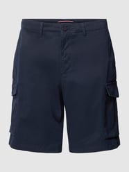 Korte cargobroek met opgestikte zakken van Tommy Hilfiger Blauw - 14