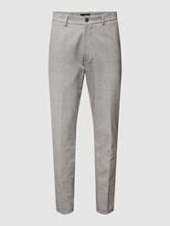 Stoffen broek met all-over motief, model 'BODO' van Cinque Grey Grijs / zwart - 41