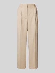 Wide Leg Wollhose mit Bundfalten von Tommy Hilfiger Beige - 11