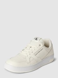 Sneaker aus Leder mit Label-Print von Calvin Klein Jeans Weiß - 31