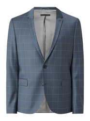 Slim fit pantalon met rasterruit, model 'Oregon' van Drykorn Blauw / turquoise - 7
