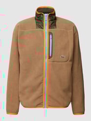 Fleecejacke mit Logo-Stitching von Lacoste Weiß - 11