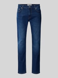Jeansy o kroju slim fit z mieszanki bawełny z dodatkiem wiskozy model 'LOOM' od ONLY & SONS - 34