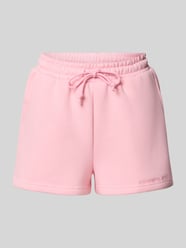 Regular Fit Sweatshorts mit Label-Stitching von Colourful Rebel Pink - 19