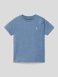 T-shirt met labelstitching van Polo Ralph Lauren Kids Blauw - 32