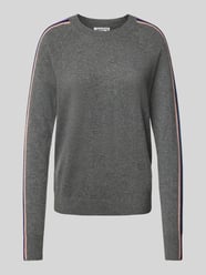 Sweter z dzianiny z prążkowanymi wykończeniami od Jake*s Casual - 38