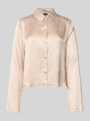 Relaxed fit pyjamatop van pure viscose, model 'B MONOGRAM' van BOSS Beige - 44