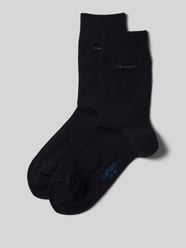 Socken im unifarbenen Design im 4er-Pack von camano Blau - 9