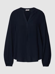 Blouse met V-hals, model 'Tuni' van s.Oliver RED LABEL Blauw / turquoise - 23