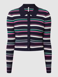 Cropped Cardigan mit Streifenmuster Modell 'Barbora' von Pepe Jeans Blau - 25