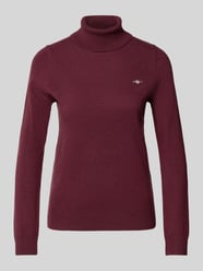Regular fit coltrui van wolmix, model 'Extrafine' van Gant Bordeaux - 35