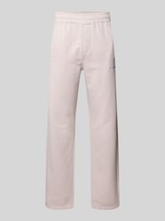 straight fit sweatpants met gestikt logo van PEGADOR - 39