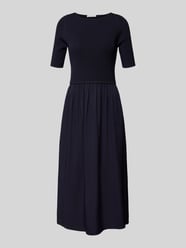 Midi-jurk van viscosemix met ronde hals van comma - 30