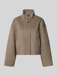 Jack van wolmix met opstaande kraag model 'Varielle' van someday. Beige - 1