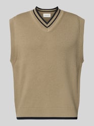 Wollpullunder mit V-Ausschnitt Modell 'COBEK' von Wood Wood - 26