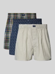 Boxershort met elastische band in een set van 3 stuks van MCNEAL Groen - 19