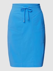 Knielange rok, model 'Waris' van Raffaello Rossi Blauw / turquoise - 23