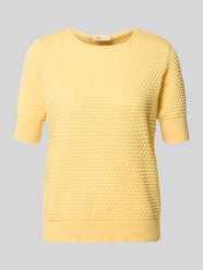 Sweter z dzianiny z rękaw o dł. 1/2 model 'Dodo' od FREE/QUENT - 2