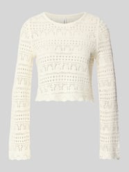 Cropped Strickpullover aus Baumwoll-Mix Modell 'ELKE' von ONLY - 46
