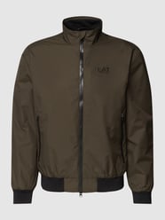 Jacke mit Label-Print von EA7 Emporio Armani Grün - 40